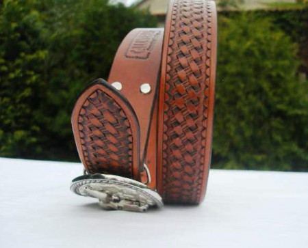 Opasek je 6x barvený a 2x lakovaný